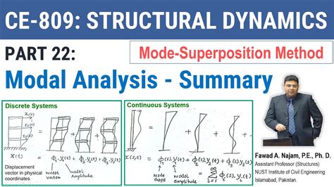 22 Mode Superposition Method Of Dynamic Analysis Of Structures