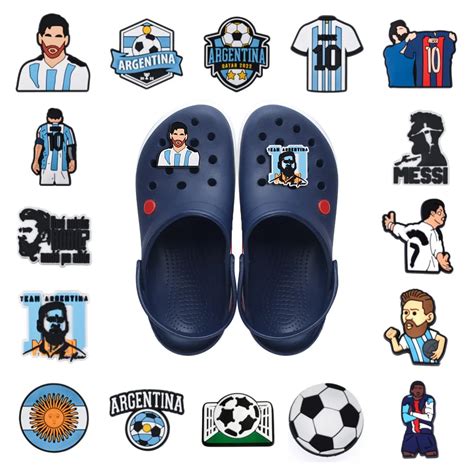 Dijes De Campe N Del Mundo De F Tbol De Argentina Adornos De Zapatos