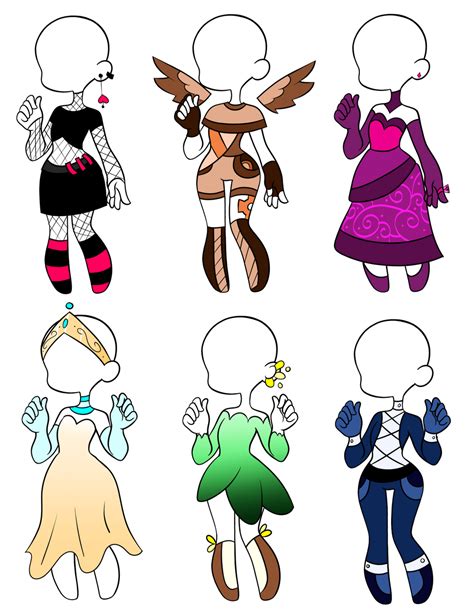 Outfit Adopts Set Price 16 Open By Youlooklikefood On Deviantart