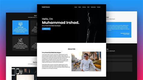 Build A Complete Responsive Personal Portfolio Website Using Html Css