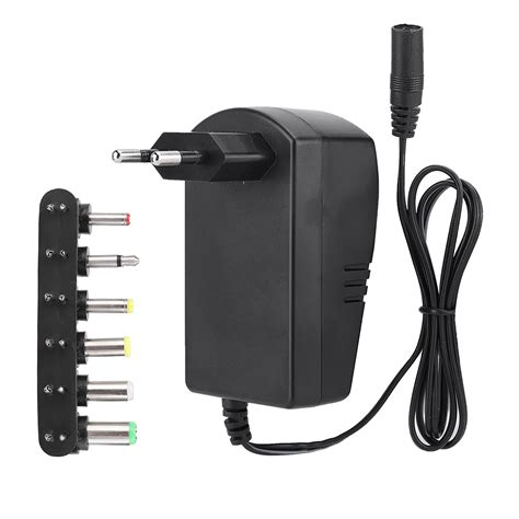 W Universal Voltage Adapter V V Adjustable Eu Plug V