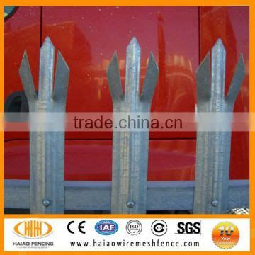 Iso Factory Hot Dipped Galvanized And Pvc Coated Rail Fence W Type