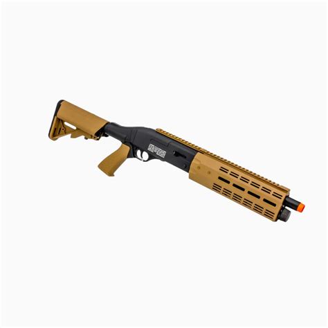 Elite Force Tri Shot Semi Auto Co2 Airsoft Shotgun Blacktan Shotgun
