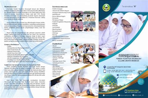 Brosur Pendaftaran Santri Baru Pondok Pesantren Darunnajah Jakarta