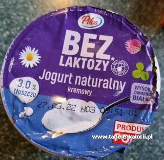 Ile Kcal Ma Jogurt Naturalny Kremowy Bez Laktozy T Uszczu Pilos