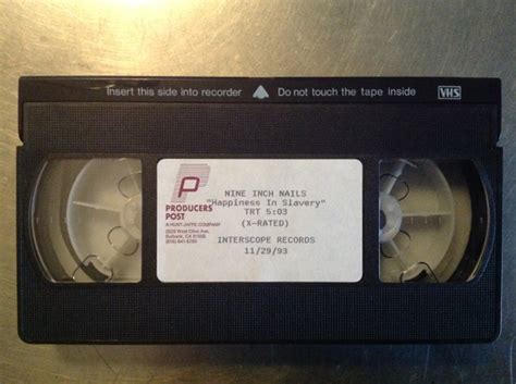 Nine Inch Nails Happiness In Slavery X Rated 1993 Vhs Discogs