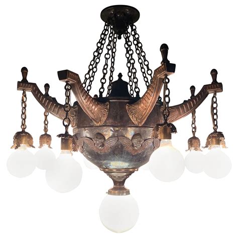 Antique Gothic Iron And Bronze Chandelier At 1stdibs