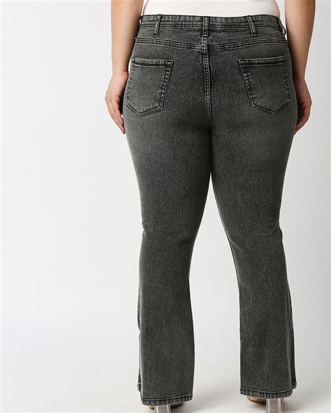 Buy Women S Grey Bootcut High Rise Jeans For Women Grey Online At Bewakoof