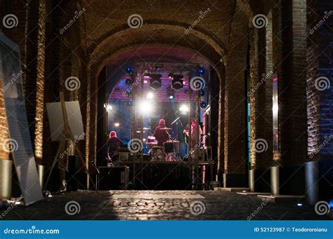 Concert Backstage Vip Music Festival Metal Structure Background Royalty-Free Stock Photography ...