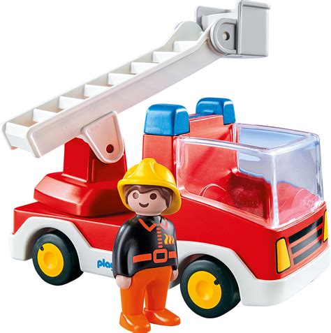 PLAYMOBIL 123 LADDER UNIT FIRE TRUCK - Tom's Toys