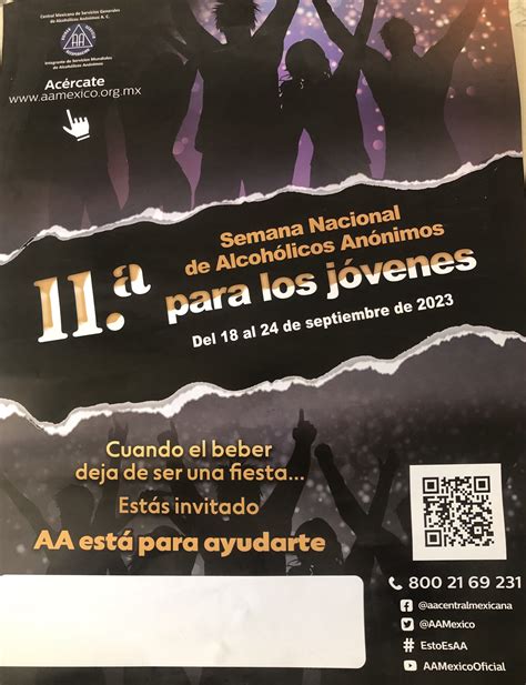 11a Semana Nacional de Alcohólicos Anónimos para los jóvenes Notigram