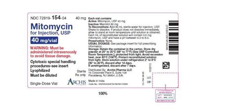 Mitomycin: Package Insert - Drugs.com