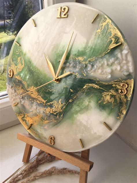 Epoxy Resin Wall Clock Diy Resin Clock Resin Art Clock Epoxy Clock