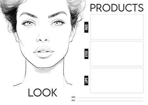 Free Printable Makeup Face Template Infoupdate Org