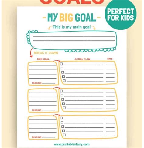 Goal Setting Images For Kids