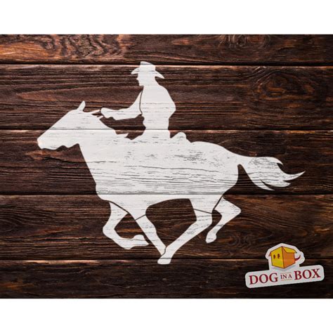 Cowboy Stencil N3 Reusable Far West Stencil For Wall Painting Wood