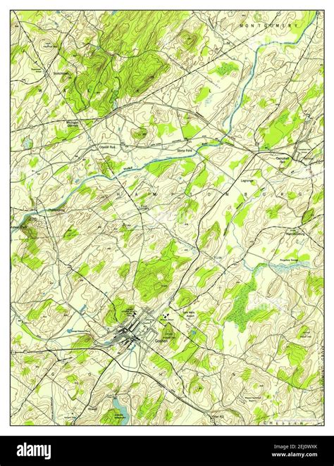 Goshen New York Map 1942 124000 United States Of America By