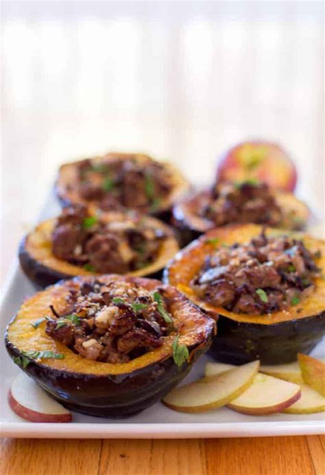 Sausage Stuffed Acorn Squash Recipe Well Seasoned Studio