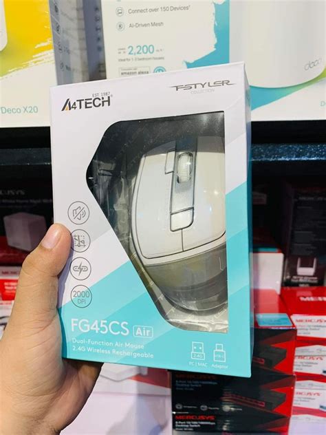 A4Tech FG45CS Air Fstyler Dual-Function Air Mouse 2.4G Wireless ...