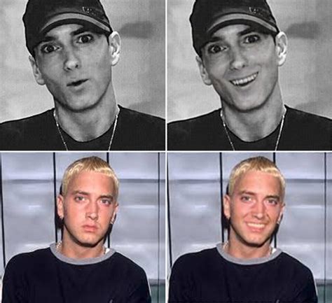 Photoshop Artist Makes Eminem Smile, The Results Are Terrifying