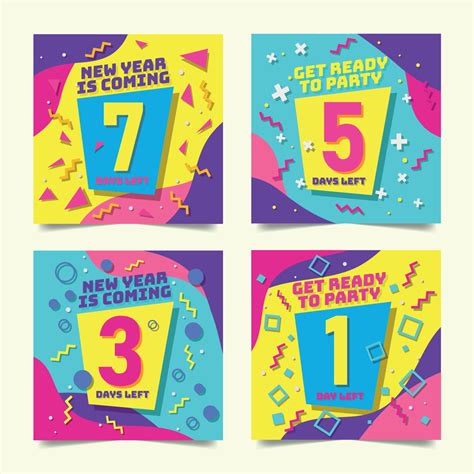 Count Down Social Media Template 13391148 Vector Art at Vecteezy