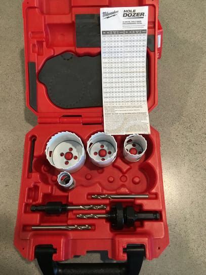 Milwaukee Hole Dozer Plumbers Carbide Hole Saw Set 12 Piece 49 22