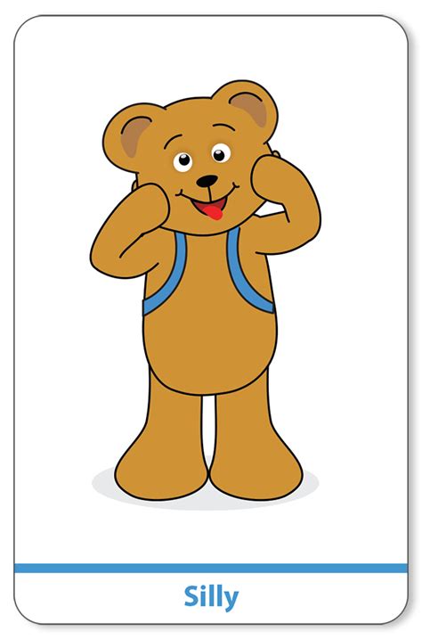 Backpack Bears Emotions Poster Starfall Parent Teacher Center