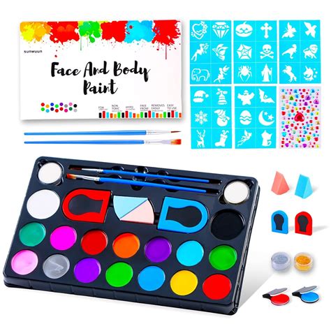 Kinderschminke 16 Farben Face Paint Body Paint Fasching Schminke