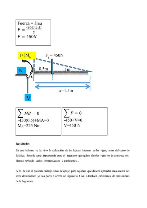 Fuerzas Internas En Vigas Pdf