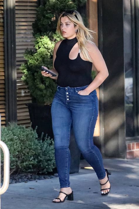 Bebe Rexha Displays Her Curves In A Black Skintight Top And Jeans While Out With Boyfriend Keyan