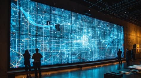 interactive wall display image   stockcake