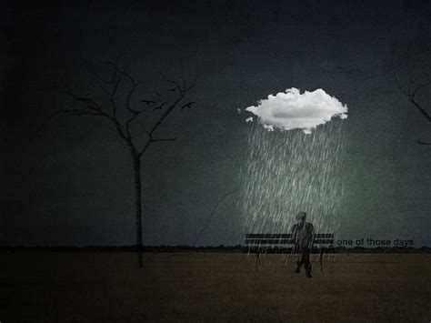 Simple Sadness Lost Sitting Alone Rain Hd Wallpaper Peakpx