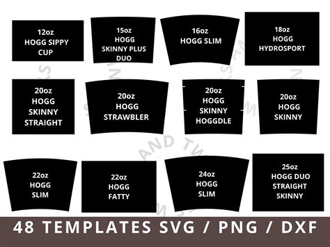 Tumbler Templates SVG Bundle Tumbler Template SVG Tumbler Etsy