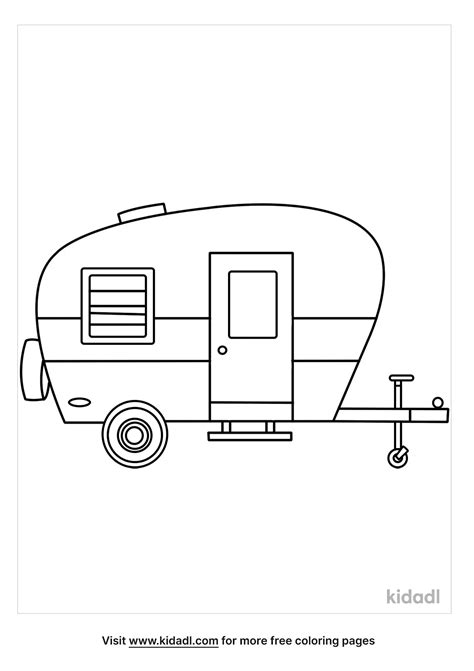 Vintage Camper Coloring Page The Best Porn Website