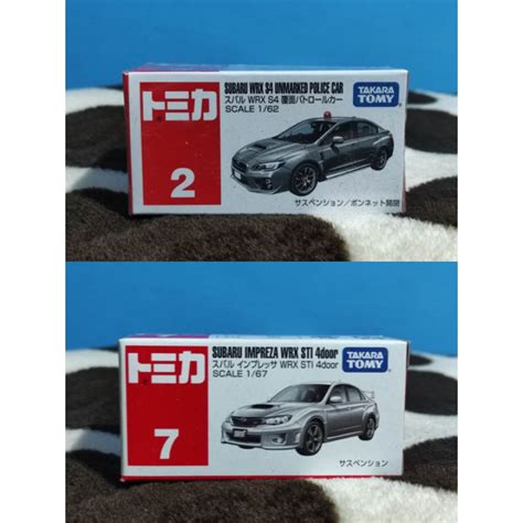 Takara Tomy Tomica Regular No 2 Subaru WRX S4 Unmarked Police Car No