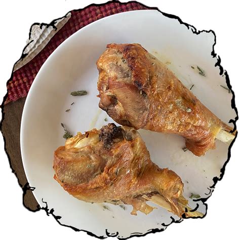 Roasted Turkey Legs With Sage Butter