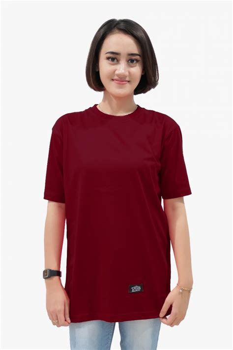 Jual Kaos Polos Warna Maroon Lengan Pendek Panjang Warung Kaos