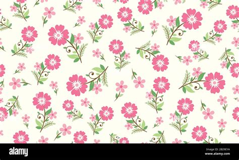 Simple Floral Pattern Background