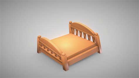 Bed Cartoon Buy Royalty Free 3d Model By Tkkjee 🪲 Tkkjee [030ab92] Sketchfab Store