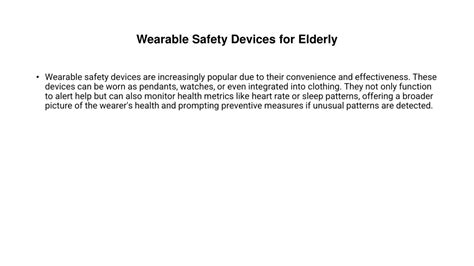 PPT - Tech Savvy Safety Exploring Elderly Safety Devices PowerPoint ...