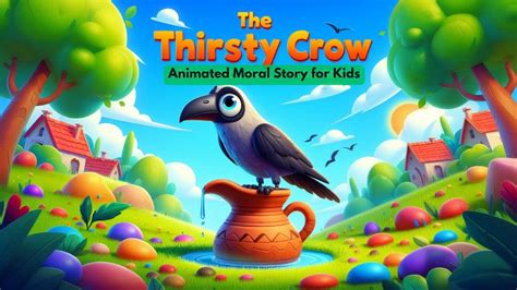 The Thirsty Crow Animated Moral Story For Kids Youtube