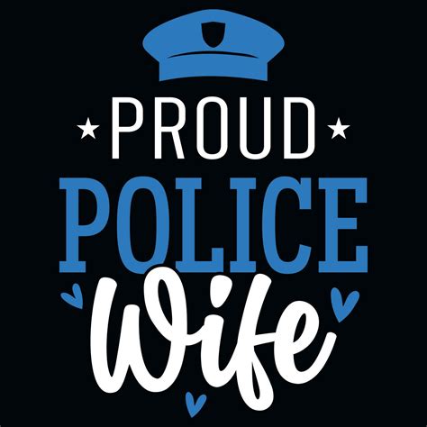 Proud Police Wife Tshirt Design 21930134 Vector Art At Vecteezy