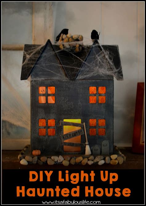 Diy Light Up Haunted House Easy And Fun Halloween Craft This