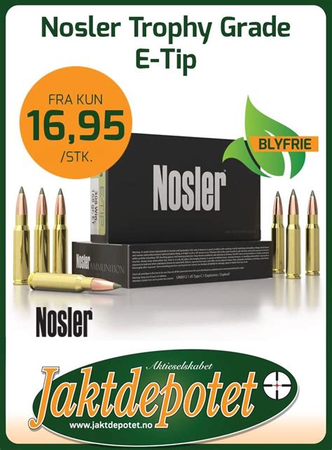 Nosler E Tip Av I Jakt Suveren Blyfri Patron Kule Finn Torget