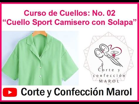 Curso De Cuellos No 02 Cuello Sport Camisero Con Solapa YouTube