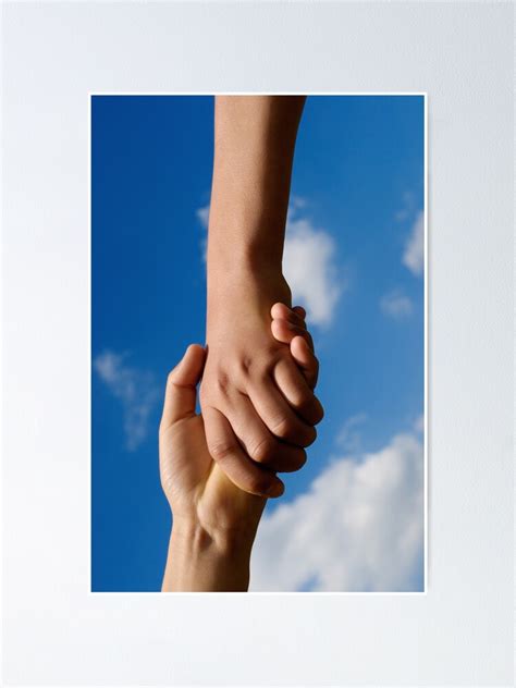 Two Children Holding Hands Poster By Samisarkis Redbubble