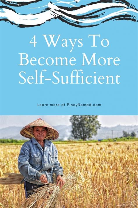 4 Ways To Become More Self Sufficient Pinay Nomad