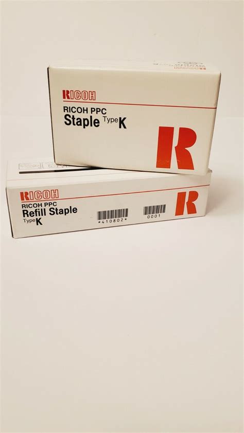 Ricoh PPC Staple Type K And Refill Staple Type K Lot Of 2 Items NEW