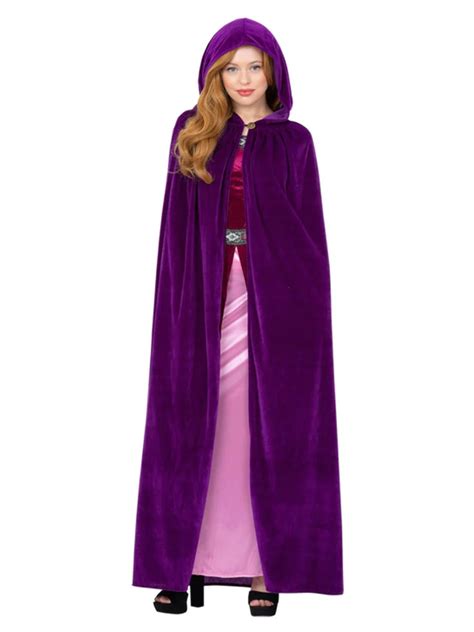 Deluxe Adult Cloak Amethyst Purple Fancy Dress Costume