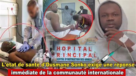 L état de santé d Ousmane Sonko exige une réponse immédiate de la